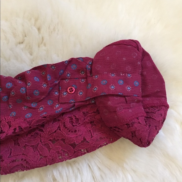 Kut From The Kloth Lace Trim Print Blouse - Picture 6 of 7